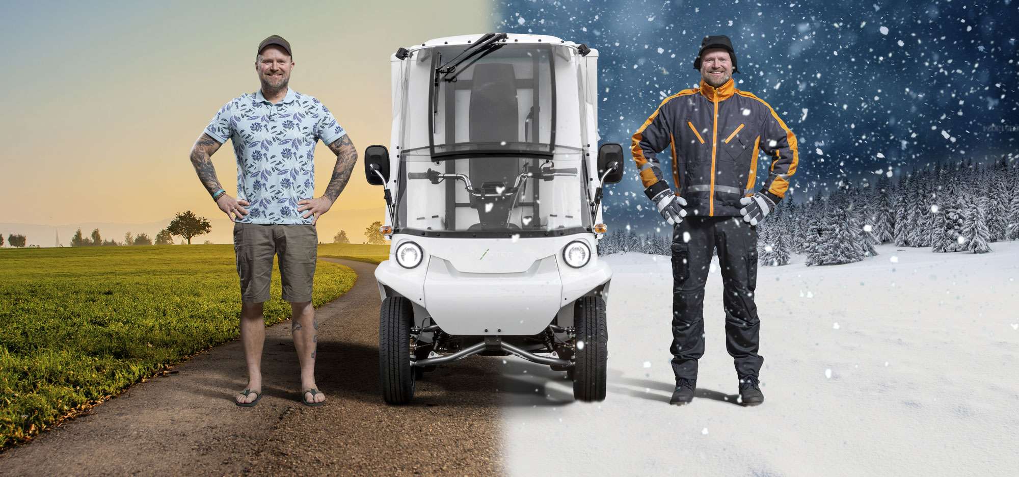 Paxster in summer and winter weather